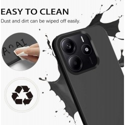 Funda con Cuerda para Xiaomi Redmi Note 14 5G, Carcasa Silicona Líquida Correa Colgante Ajustable Collar Cuello Cordón, Negro