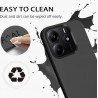 Funda con Cuerda para Xiaomi Redmi Note 14 5G, Carcasa Silicona Líquida Correa Colgante Ajustable Collar Cuello Cordón, Negro