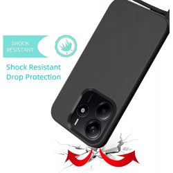 Funda con Cuerda para Xiaomi Redmi Note 14 5G, Carcasa Silicona Líquida Correa Colgante Ajustable Collar Cuello Cordón, Negro