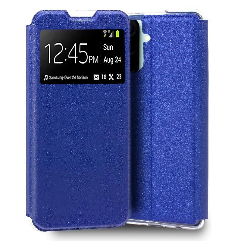Funda para Samsung Galaxy A26 5G Libro Estuche con Tapa Funcion Soporte Ventana Cierre Iman Color Negro