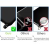 Funda para iPhone 16e Cuerda Carcasa Silicona Líquida con Cordón Colgante Negro