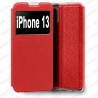 Funda para iPhone 13 Libro Estuche con Tapa Funcion Soporte Ventana Cierre Iman Color Negro