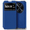 Funda para Xiaomi Redmi A4 Libro Estuche con Tapa Funcion Soporte Ventana Cierre Iman Color Negro