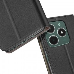 Funda para Xiaomi Poco C75 Libro Estuche con Tapa Funcion Soporte Ventana Cierre Iman Color Negro