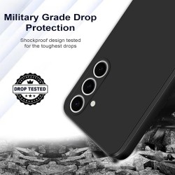 Funda Samsung Galaxy A05s de Silicona Líquida Negra | Alta Calidad con Forro de Microfibra