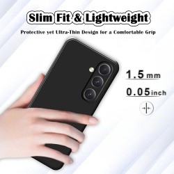 Funda Samsung Galaxy A05s de Silicona Líquida Negra | Alta Calidad con Forro de Microfibra