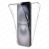 Funda para iPhone 16e Carcasa 360 Grados Doble Cara, 2 Piezas Delantera + Trasera, Proteccion Completa, Transparente