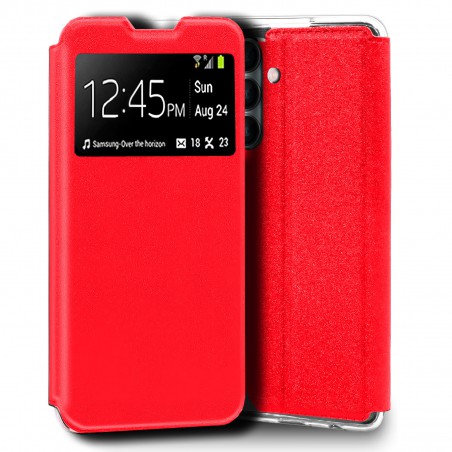 Funda para Samsung Galaxy A16 4G / 5G Libro Estuche con Tapa Funcion Soporte Ventana Cierre Iman Color Negro
