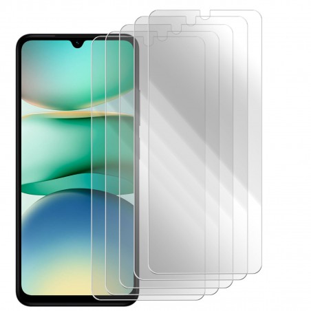 Pack 5x Protector de Pantalla Cristal Templado Plano 2D para Xiaomi Poco C75