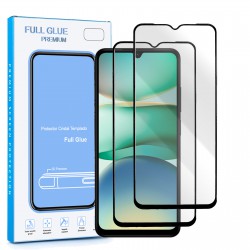 2x Protector pantalla cristal templado completo 5D Xiaomi Redmi 14C Full Glue