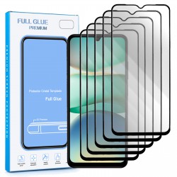 5x Protector pantalla cristal templado completo 5D Xiaomi Redmi 14C Full Glue