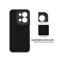 Funda Xiaomi Redmi 15C de Silicona Líquida Amarilla | Alta Calidad con Forro de Microfibra