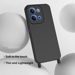 Funda para Xiaomi Redmi 15C Manos Libres TPU con Cuerda para Colgar, Cordón Ajustable