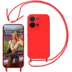 Funda para Xiaomi Redmi 15C Manos Libres TPU con Cuerda para Colgar, Cordón Ajustable