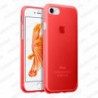 Funda carcasa para iPhone 7 4.7" Gel TPU Liso mate Color Rojo
