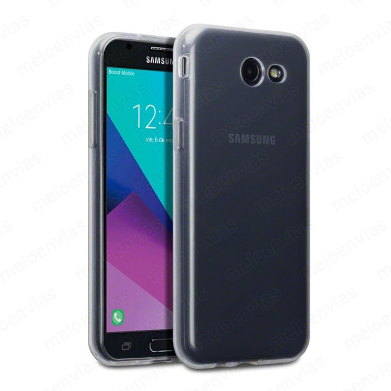 Funda carcasa para Samsung Galaxy J3 2017 Gel TPU Ultrafina Lisa 100% Transparente