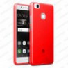 Funda carcasa para Huawei P10 Lite Gel TPU Liso mate Color Rojo