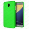Funda carcasa para Samsung Galaxy J7 2017 Gel TPU Liso mate Color Verde