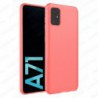 Funda carcasa para Samsung Galaxy A71 Gel TPU Liso mate Color Rosa