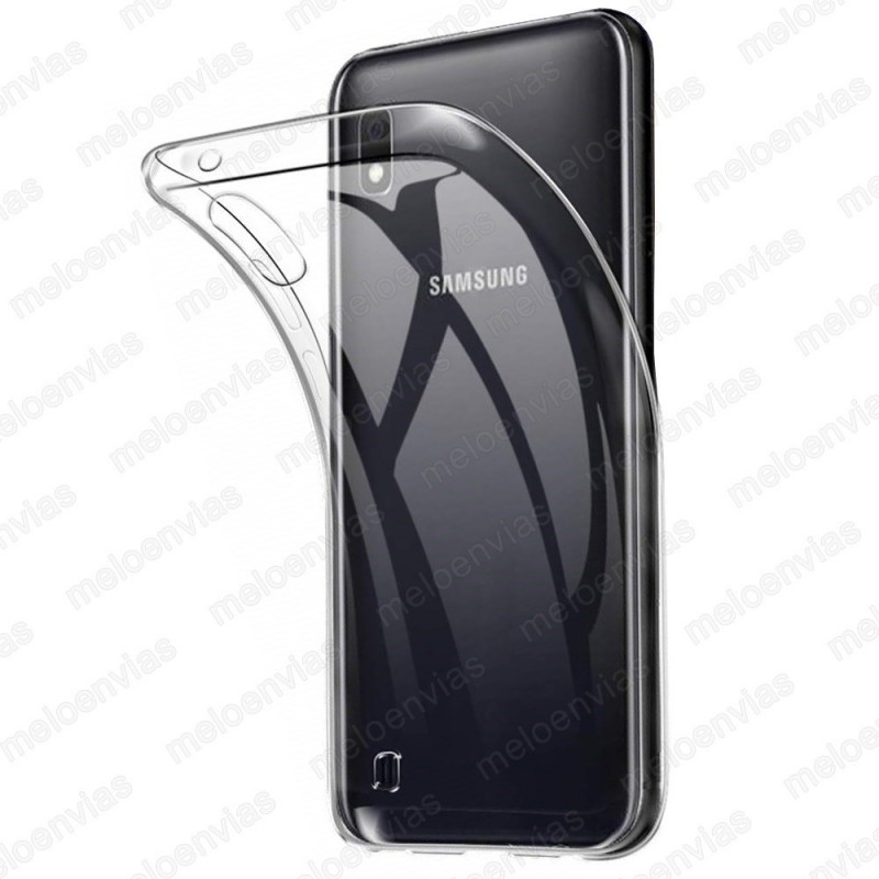 Funda carcasa para Samsung Galaxy A10 Gel TPU Liso 100% Transparente