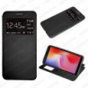 Funda para Xiaomi Redmi 7A carcasa de cuero tipo libro funcion soporte con ventana y cierre de iman Color Negro