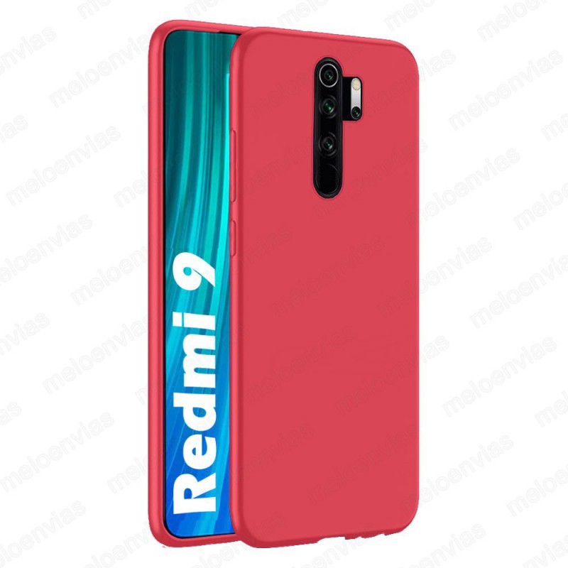 Funda carcasa para Xiaomi Redmi 9 Gel TPU Liso mate Color Rosa