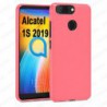 Funda carcasa para Alcatel 1S 2019 Gel TPU Liso mate Color Rosa