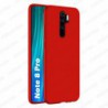 Funda carcasa para Xiaomi Redmi Note 8 Pro Gel TPU Liso mate Color Rojo