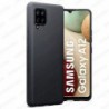 Funda carcasa para Samsung Galaxy A12 5G / 4G Gel TPU Liso mate Color Negro