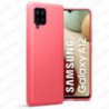 Funda carcasa para Samsung Galaxy A12 5G / 4G Gel TPU Liso mate Color Rosa