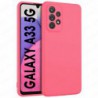 Funda carcasa para Samsung Galaxy A33 5G Gel TPU Liso mate Color Rosa