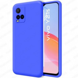 Funda carcasa para Vivo Y21 / Y21S / Y33S Gel TPU Liso mate Color Azul