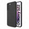 Funda carcasa para Samsung Galaxy S22 Gel TPU Liso mate Color Negro