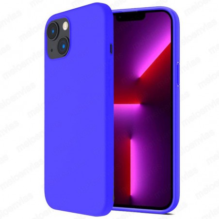 Funda carcasa para Apple iPhone 13 6.1 Pulgadas Gel TPU Liso mate Color Azul