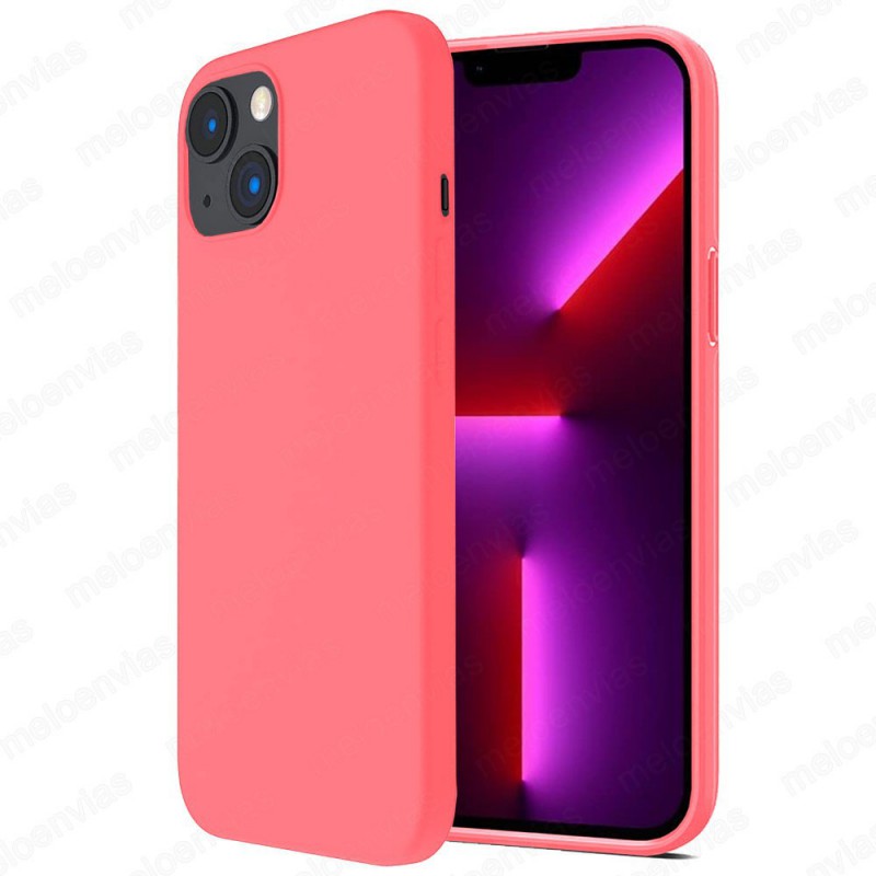 Funda carcasa para Apple iPhone 13 6.1 Pulgadas Gel TPU Liso mate Color Rosa
