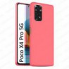 Funda carcasa para Xioami Poco X4 Pro 5G Gel TPU Liso mate Color Rosa