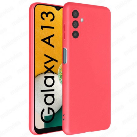 Funda carcasa para Samsung Galaxy A13 5G Gel TPU Liso mate Color Rosa