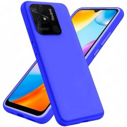 Funda carcasa para Xiaomi Redmi 10C Gel TPU Liso mate Color Azul