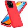 Funda carcasa para Xiaomi Redmi 10C Gel TPU Liso mate Color Rojo