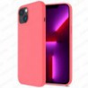 Funda carcasa para iPhone 14 6.1 Gel TPU Liso mate Color Rosa