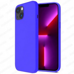 Funda carcasa para iPhone 14 Plus 6.7 Gel TPU Liso mate Color Azul