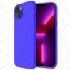 Funda carcasa para iPhone 14 Plus 6.7 Gel TPU Liso mate Color Azul