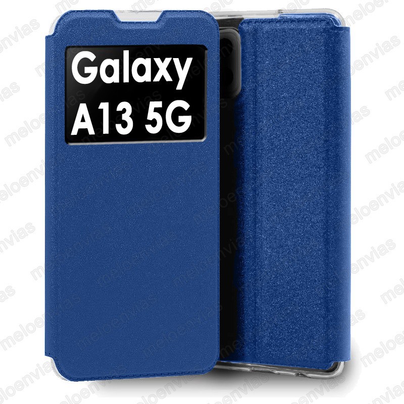 Funda Samsung Galaxy A13 5G Carcasa Libro Estuche Con Tapa Funcion Soporte Color Azul