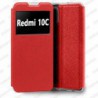 Funda carcasa para Xiaomi Redmi 10C Libro Estuche Funcion Soporte Color Rojo
