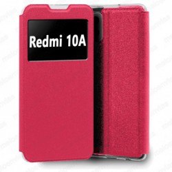 Funda carcasa para Xiaomi Redmi 10A Libro Estuche Funcion Soporte Color Rosa Fucsia