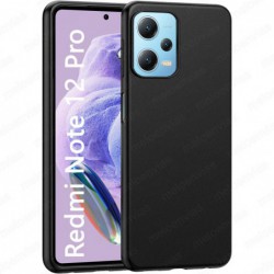 Funda Carcasa Xiaomi Redmi Note 12 Pro 5G Silicona Gel TPU Liso Mate Color Negro