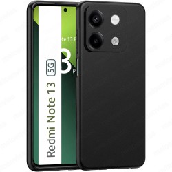 Funda Carcasa Xiaomi Redmi Note 13 5G Silicona Gel TPU Liso Mate Color Negro