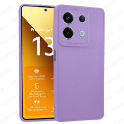 copy of Funda Xiaomi Redmi Note 13 5G Carcasa 3D Cubre Camara Forro Silicona Gel TPU Flexible Liso Mate Color Morado