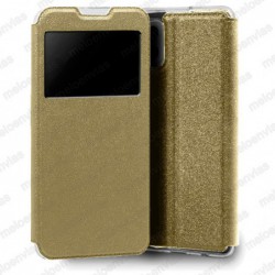 Funda Xiaomi Redmi A1 Carcasa Estuche Tipo Libro Con Tapa y Ventana Color Dorado