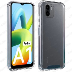 Funda Xiaomi Redmi A1 Carcasa Antigolpes Reforzada Esquinas y Bordes Transparente Antishock